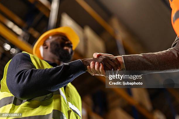 Professional partnership handshake